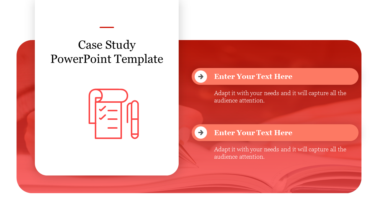 Case Study PowerPoint Template-2-Red